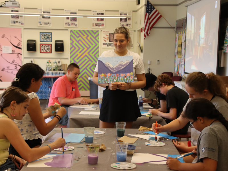 Art activities at Explore Camp