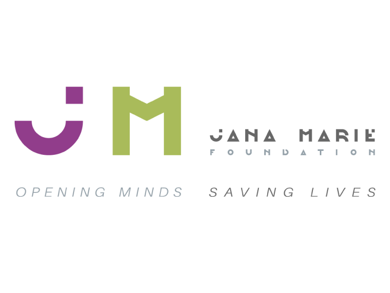 the Jana Marie Foundation Logo with tagline Opening Minds Saving Lives