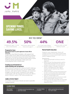 Jana Marie Foundation Flyer for scouts
