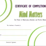 Mind Matters Certificate