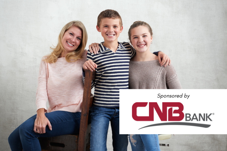 Mother Son and Daughter Smiling