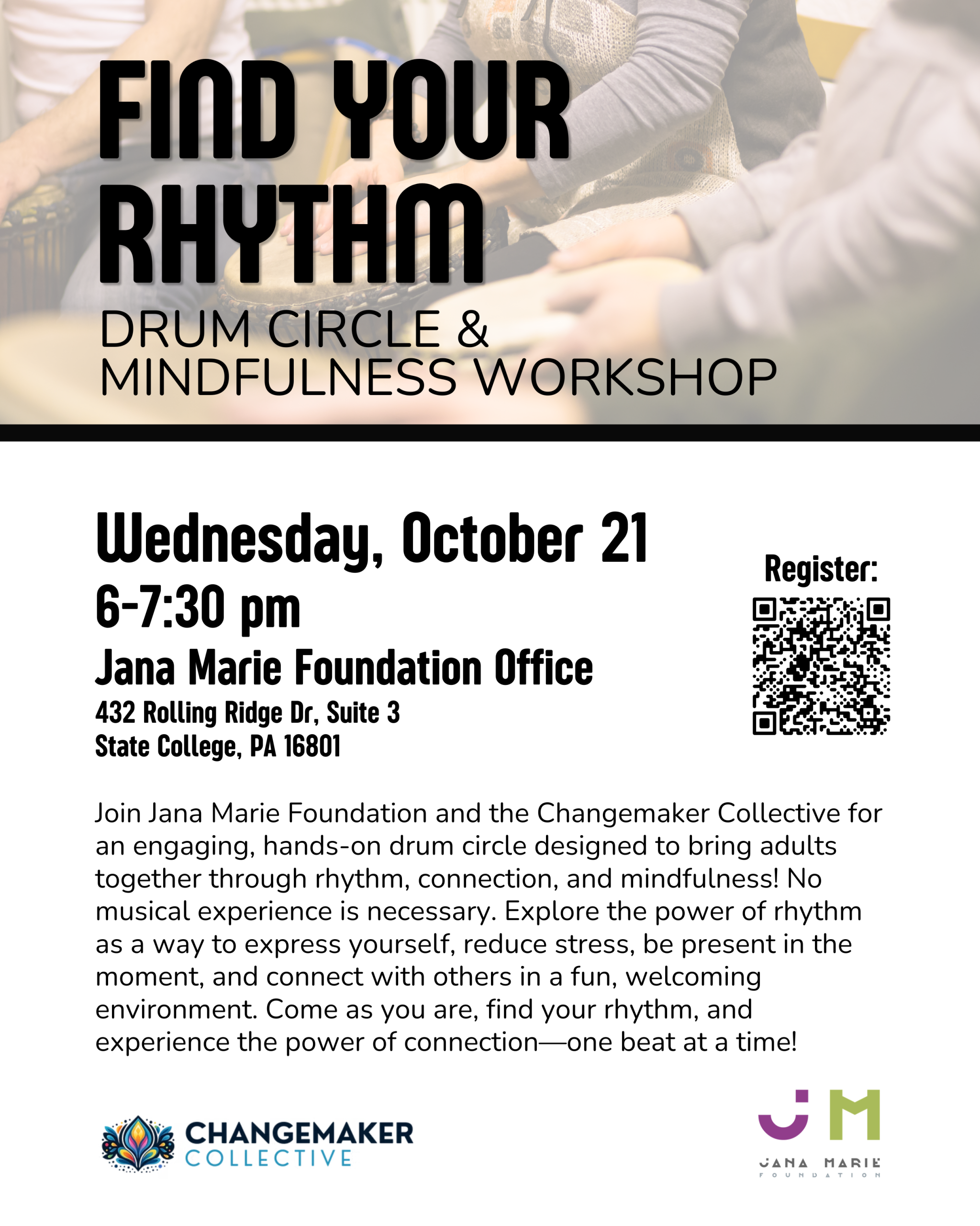 Drum circle flyer